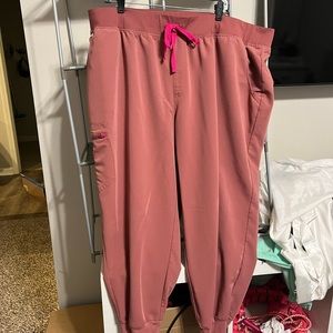 5XL Mauve High Waisted Zamora™ - Petite Jogger Scrub Pants